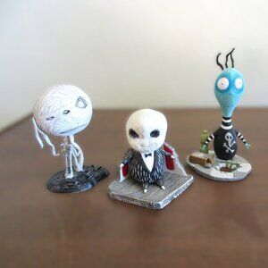 Tim Burton’s Tragic Toys for Girls & Boys Lot of 3 2003 Toxic Boy Mummy Jimmy
